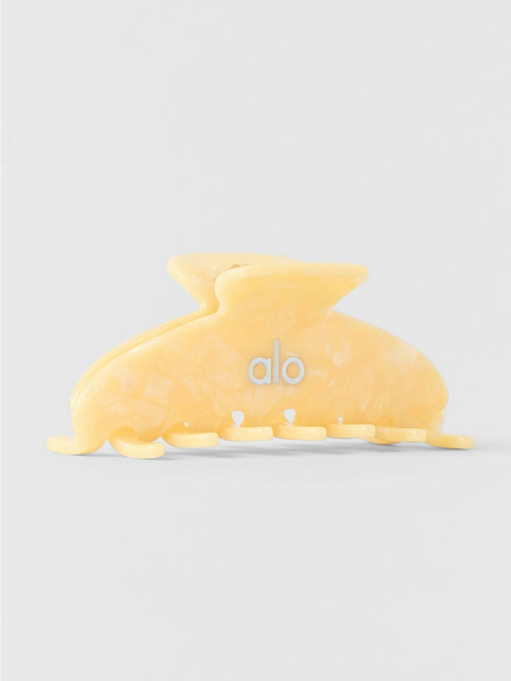 Alo Yellow Marble Hair Clip